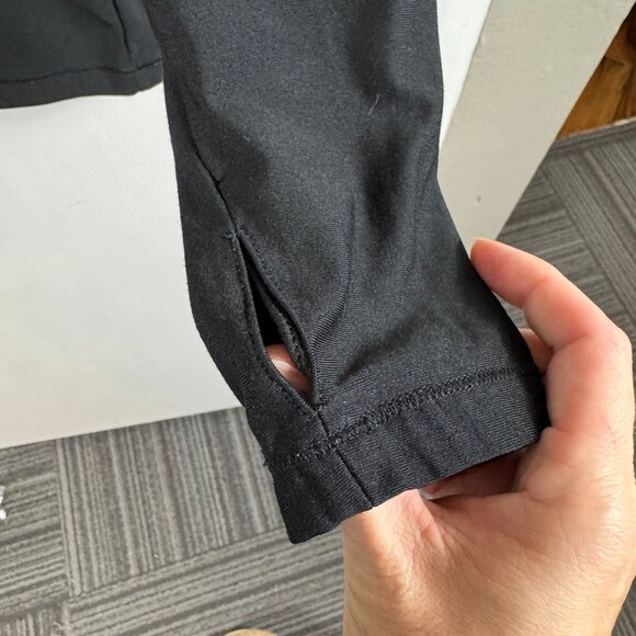 Layer 8 Performance Qwick-Dry Long Sleeve Base Layer Top – Black with Teal - Picture 5 of 7